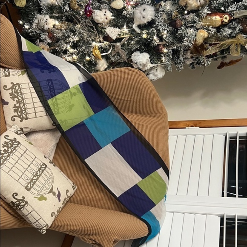 Vibrant Patchwork Scarf